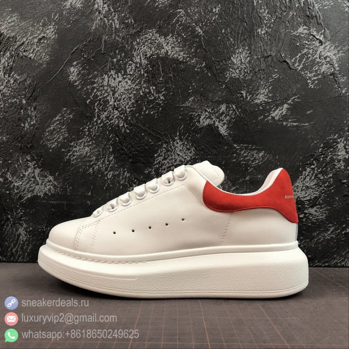 Alexander McQueen Unisex Sneakers PELLE S GOMMA 462214 WHFBU Red